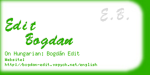 edit bogdan business card